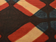 Clamp Dye . Natural Color Cotton Silk Fabric ~ 15 { Per meter }